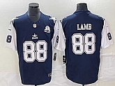Men's Dallas Cowboys #88 CeeDee Lamb Navy Blue FUSE Vapor Thanksgiving 1960 Patch Limited Stitched Jersey,baseball caps,new era cap wholesale,wholesale hats